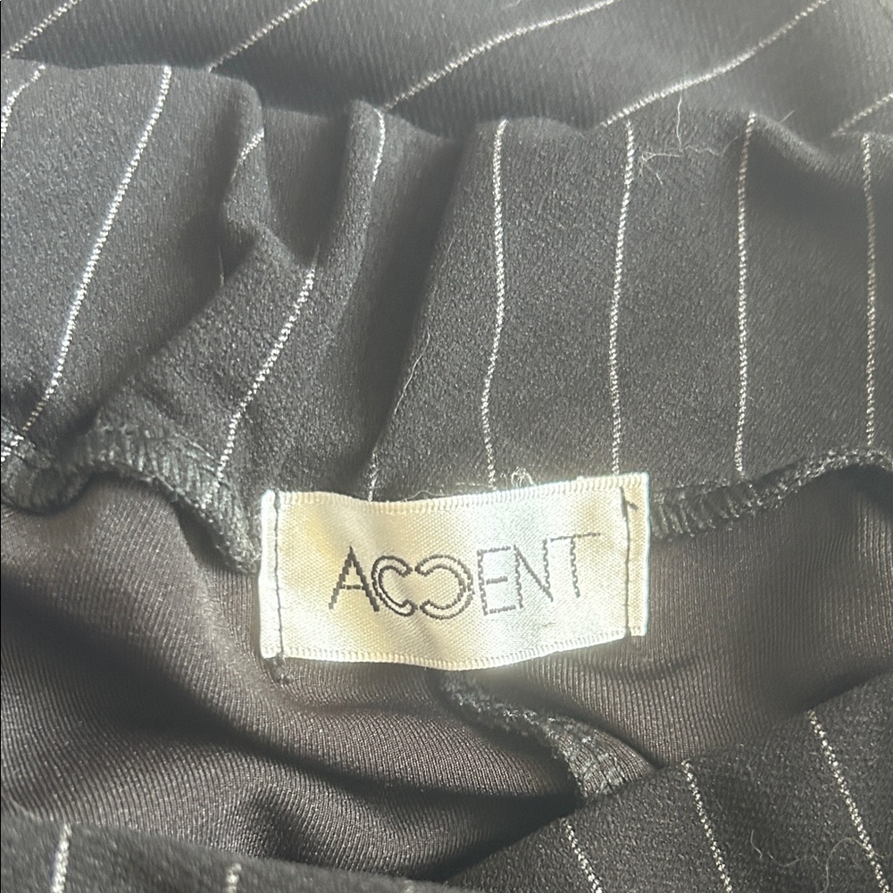 Black Pinstripe Pants - Picture 4 of 4